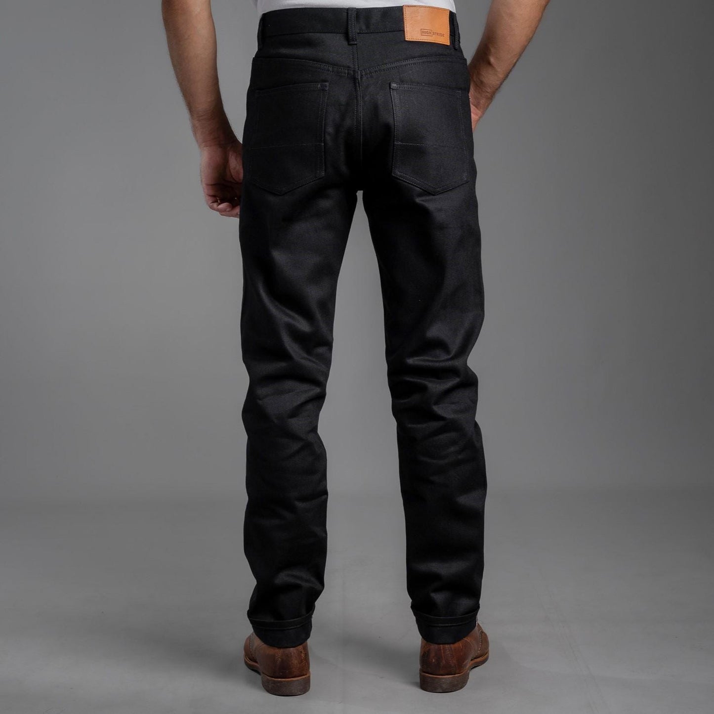 Classic Tapered Double Black Raw Japanese Selvedge Denim Jeans